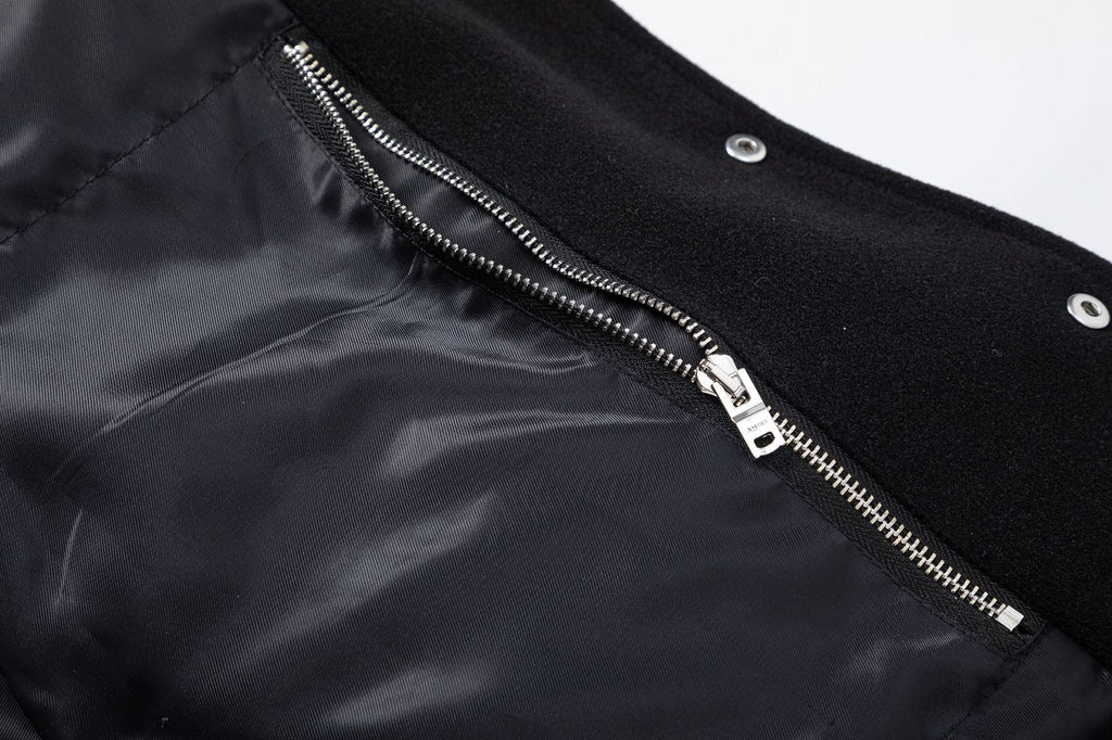 AMRI bone embroidered baseball jacket