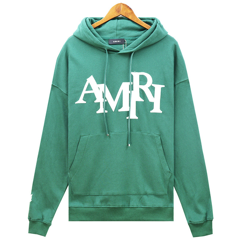 AMRl logo-applique cotton Hoodies