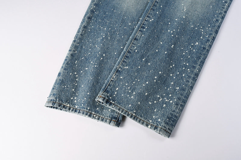 Purple Brand Crystal Diamond Jeans #9126