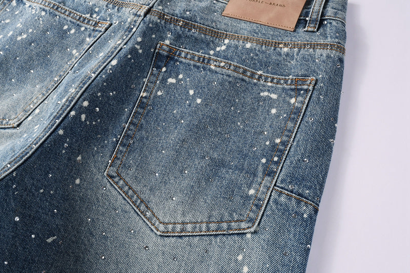 Purple Brand Crystal Diamond Jeans #9126