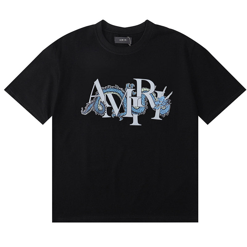 AMRI Dragon logo-print cotton-jersey T-shirts
