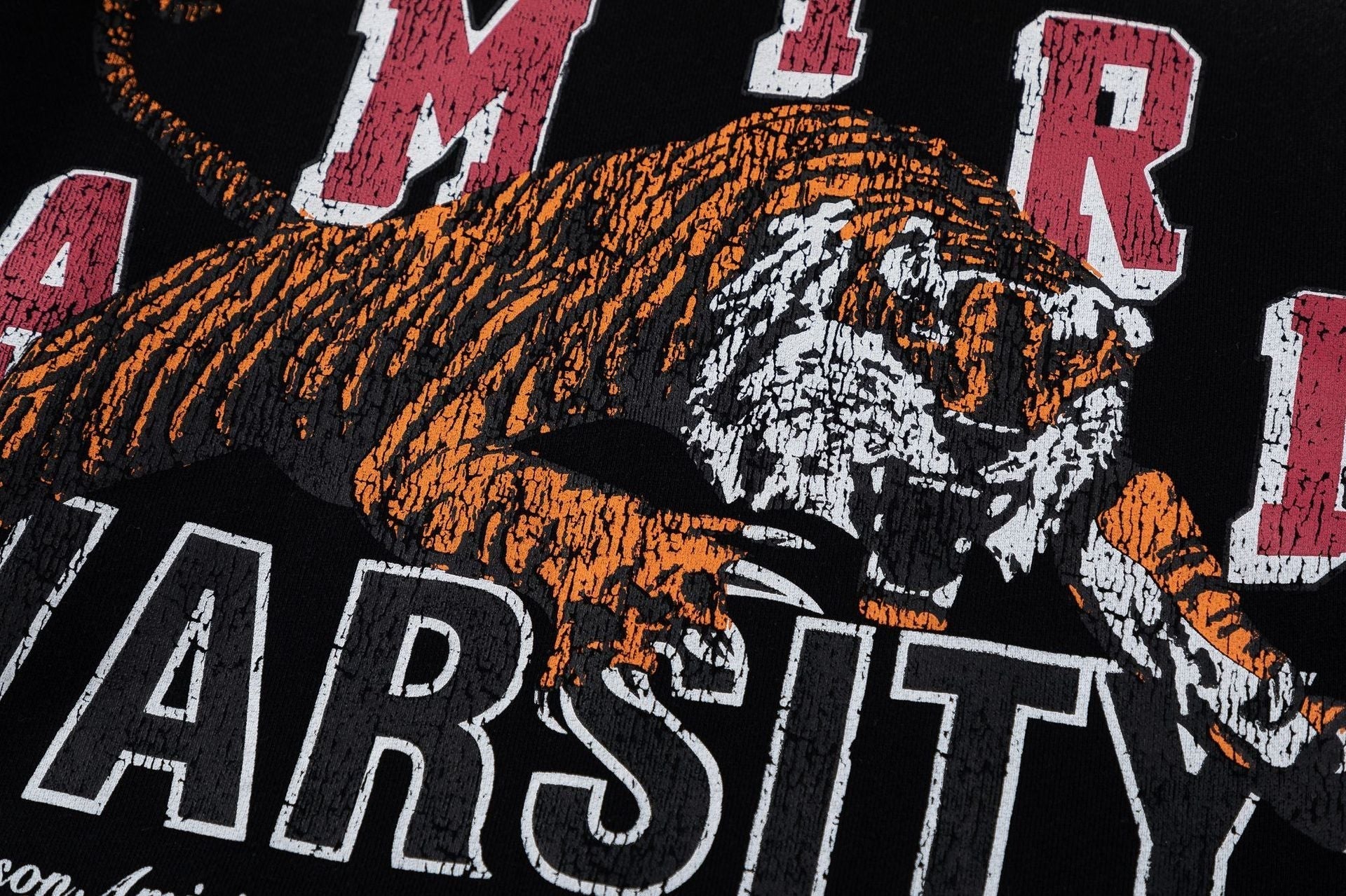 AMRI Vintage Tiger Varsity Hoodie Thickening