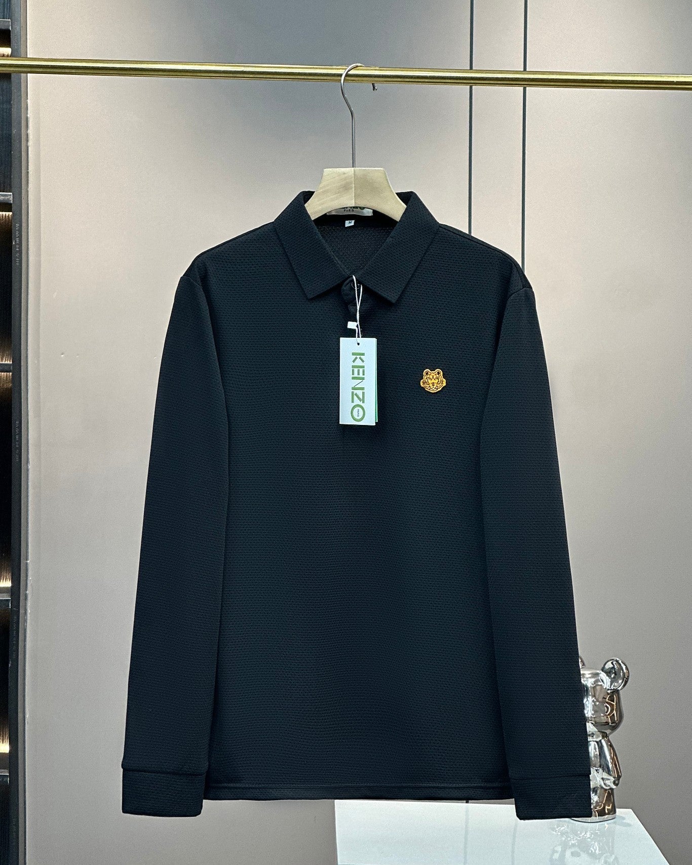 Kenzo Tiger Head Long Sleeve Polo Shirt – 2024SS – 2025 Collection