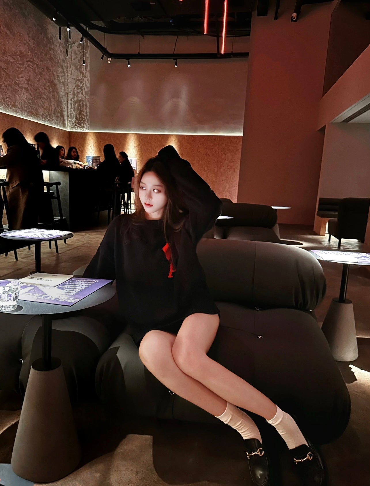 AMI Paris Heart Letter Knitted Sweater