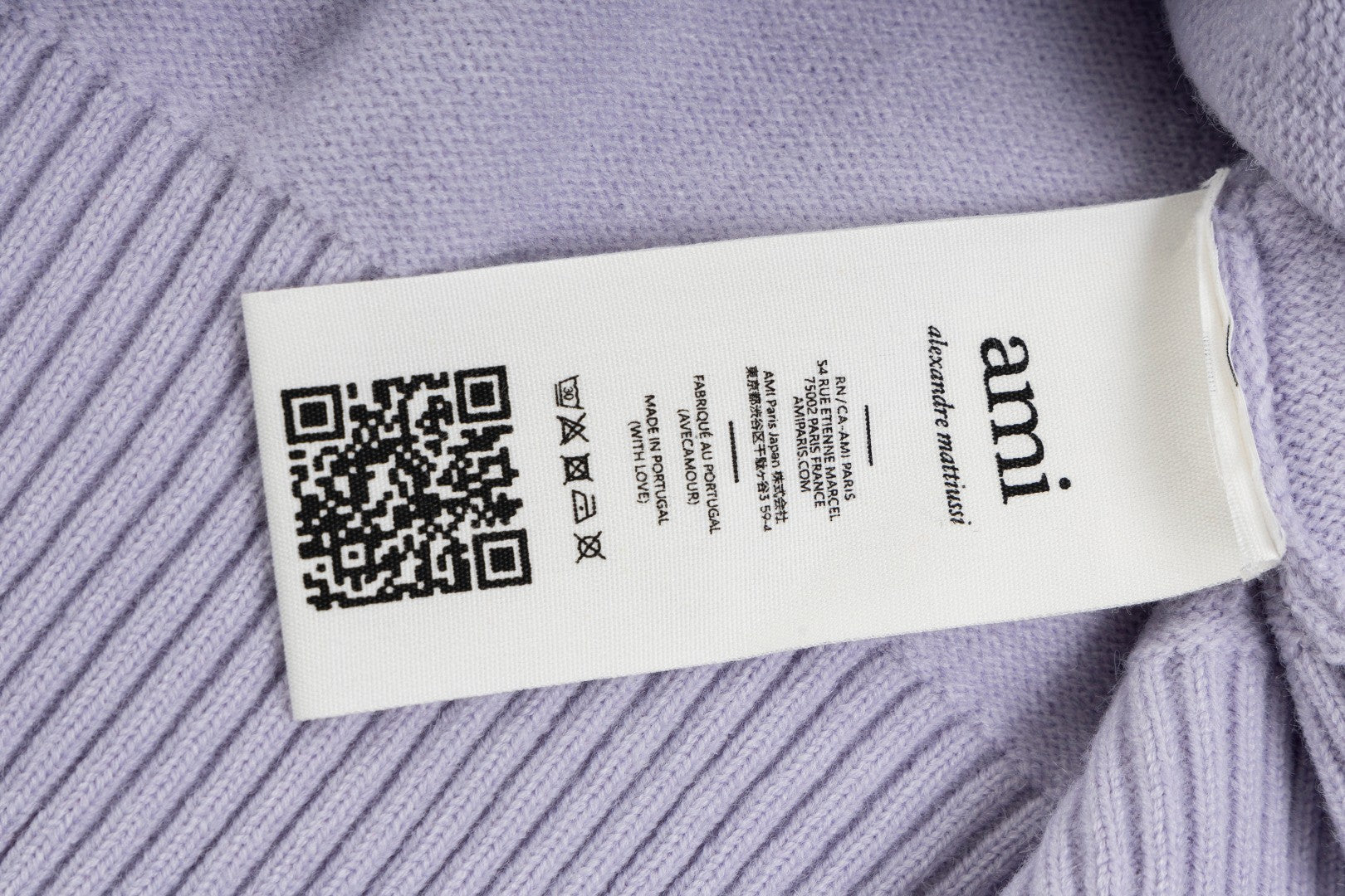 AMI Paris Classic Jacquard Heart Crewneck Sweater – 2025SS