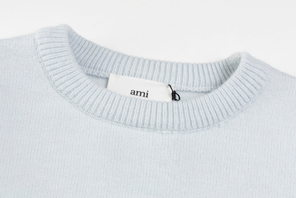 AMI Paris Classic Jacquard Heart Crewneck Sweater – 2025SS