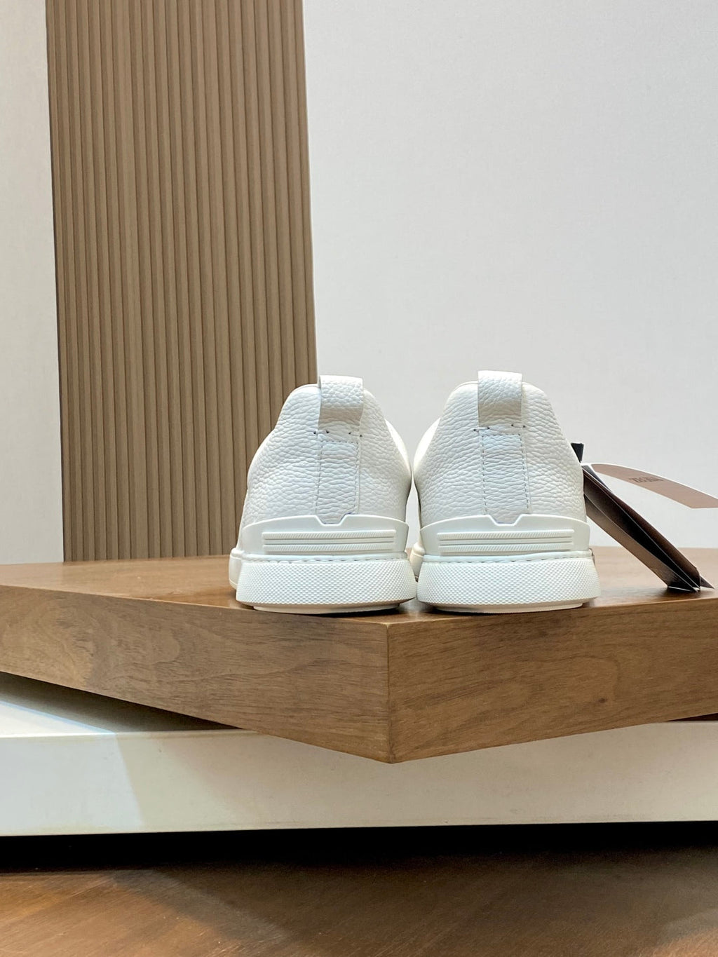 Ermenegildo Zegna Triple Stitch Deer Leather Sneakers