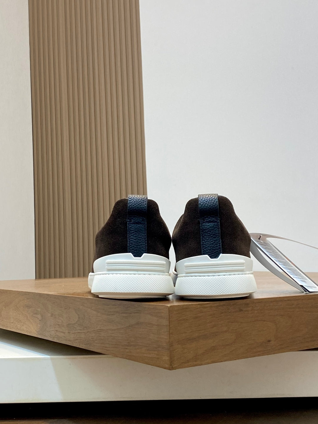 Ermenegildo Zegna Triple Stitch Deer Leather Sneakers