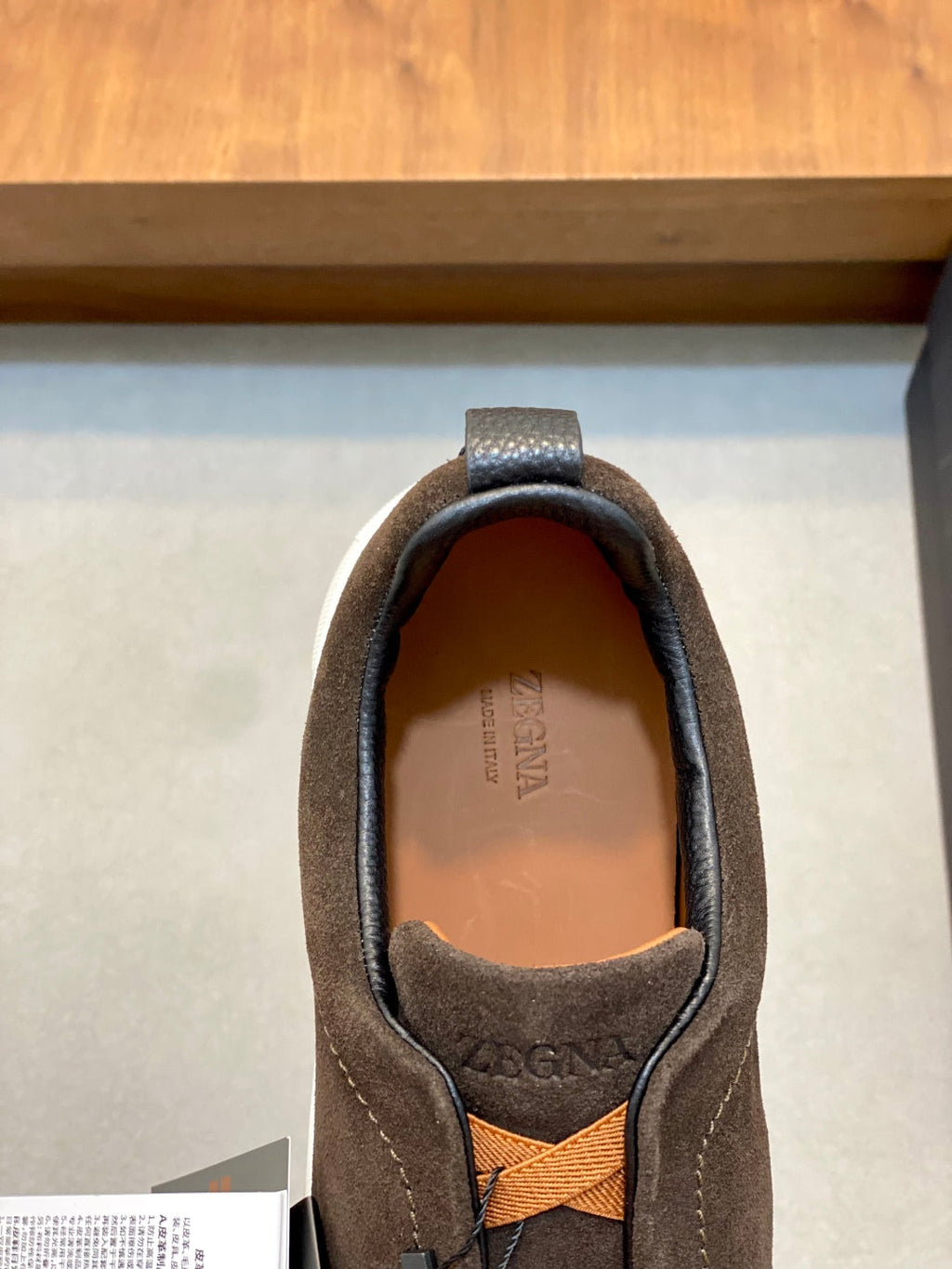 Ermenegildo Zegna Triple Stitch Deer Leather Sneakers