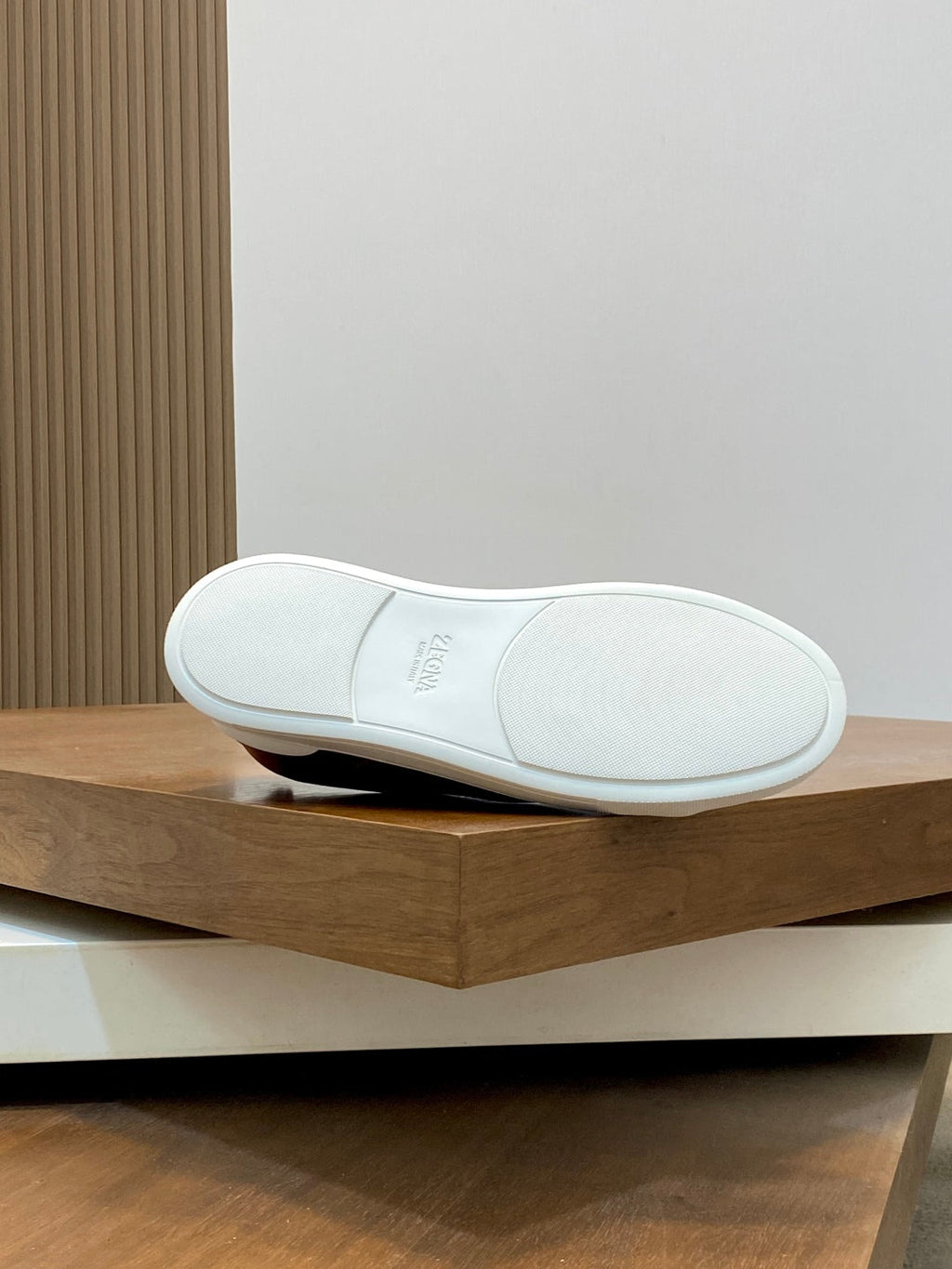 Ermenegildo Zegna Triple Stitch Deer Leather Sneakers