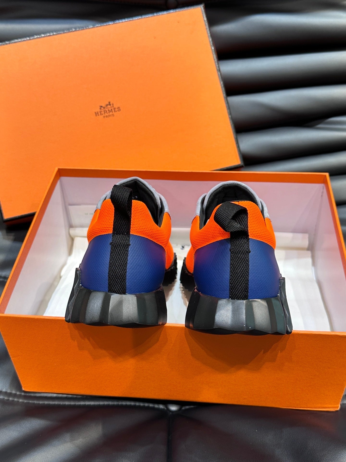 Hermès Bouncing Calfskin Mesh Sneakers