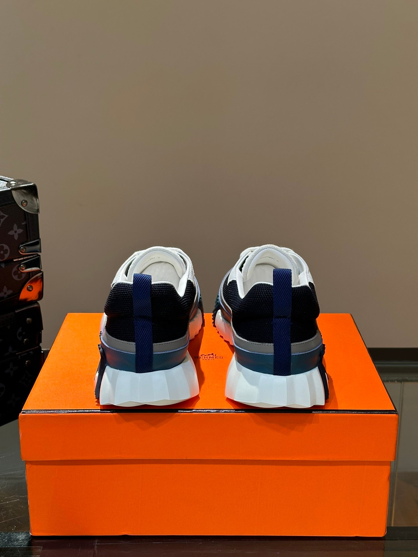 Hermès Bouncing Calfskin Mesh Sneakers