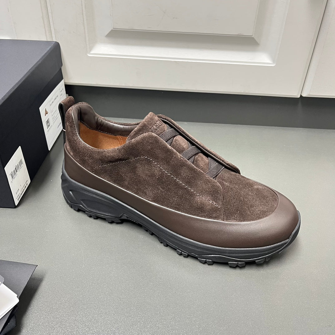 Zegna Triple Stitch™ Monte Suede Loafers – 2024 Collection