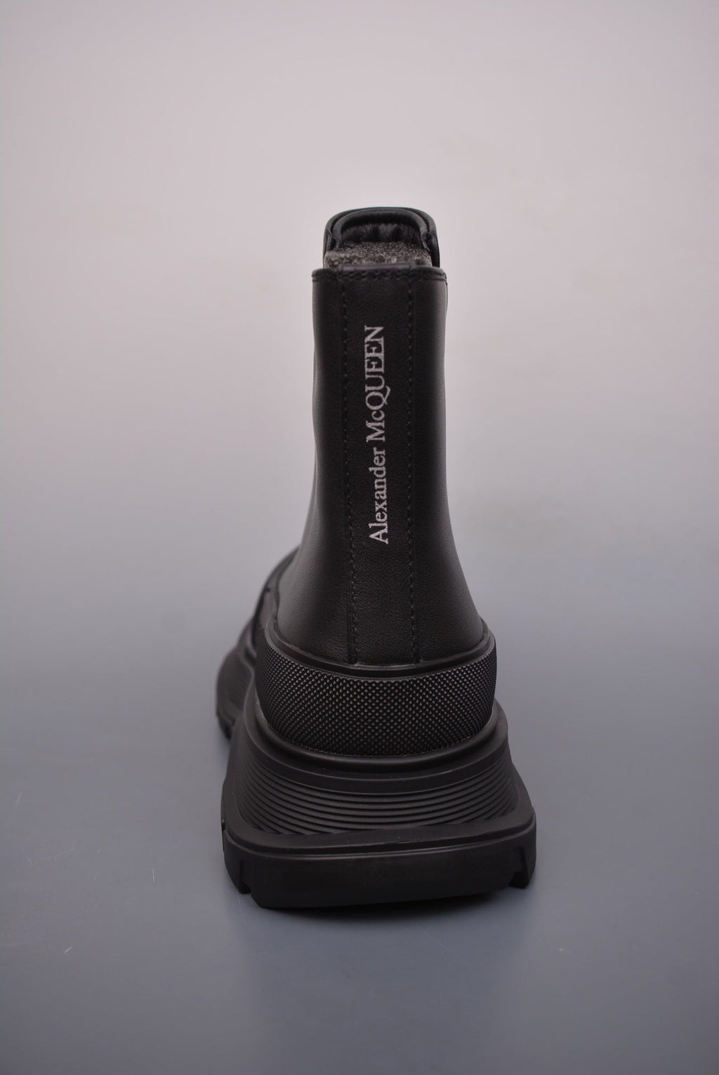 Alexander McQueen Tread Slick Front-Zip Ankle Boots