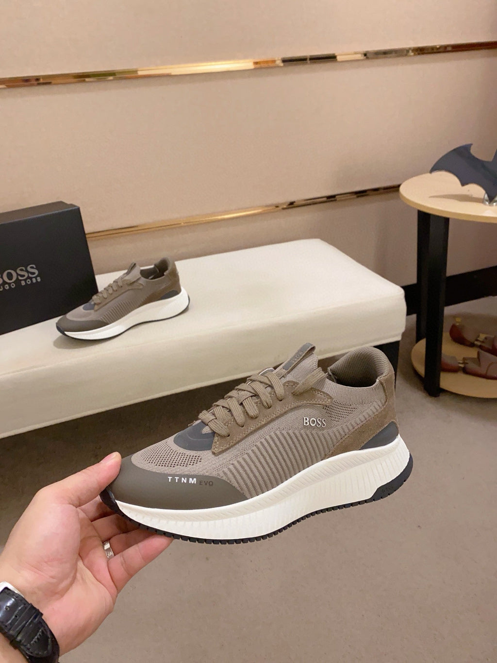 Boss Latest Casual Fly-Knit Sneakers