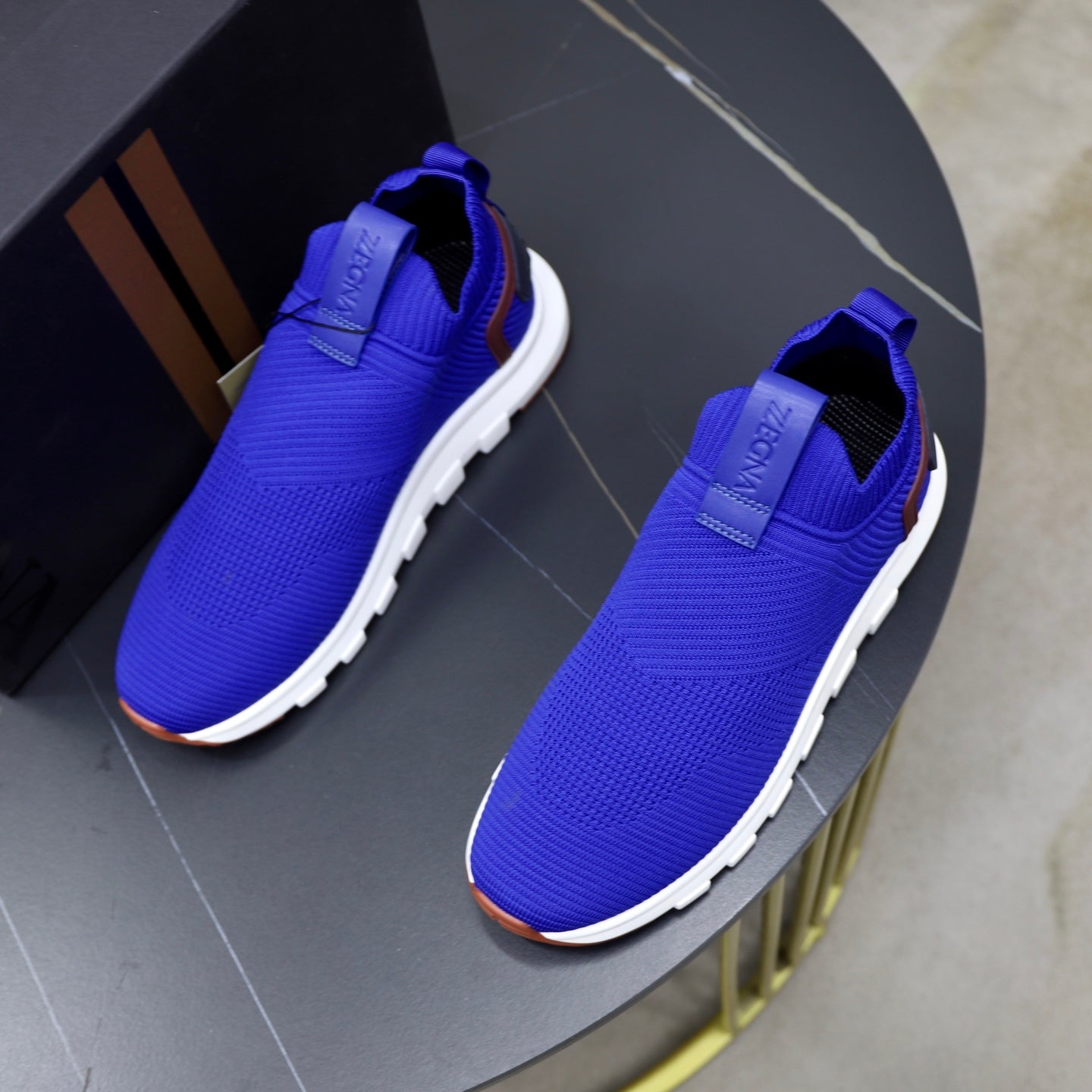 Zegna Cashmere Flyknit Sneakers