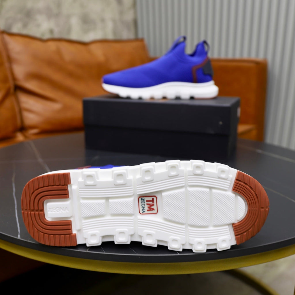 Zegna Cashmere Flyknit Sneakers