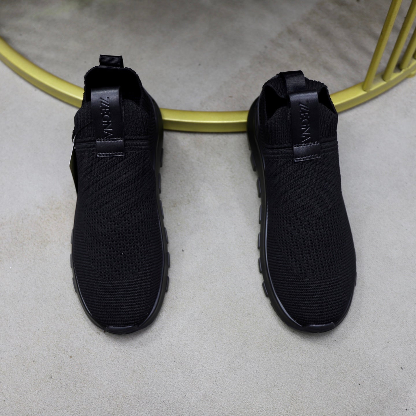 Zegna Cashmere Flyknit Sneakers