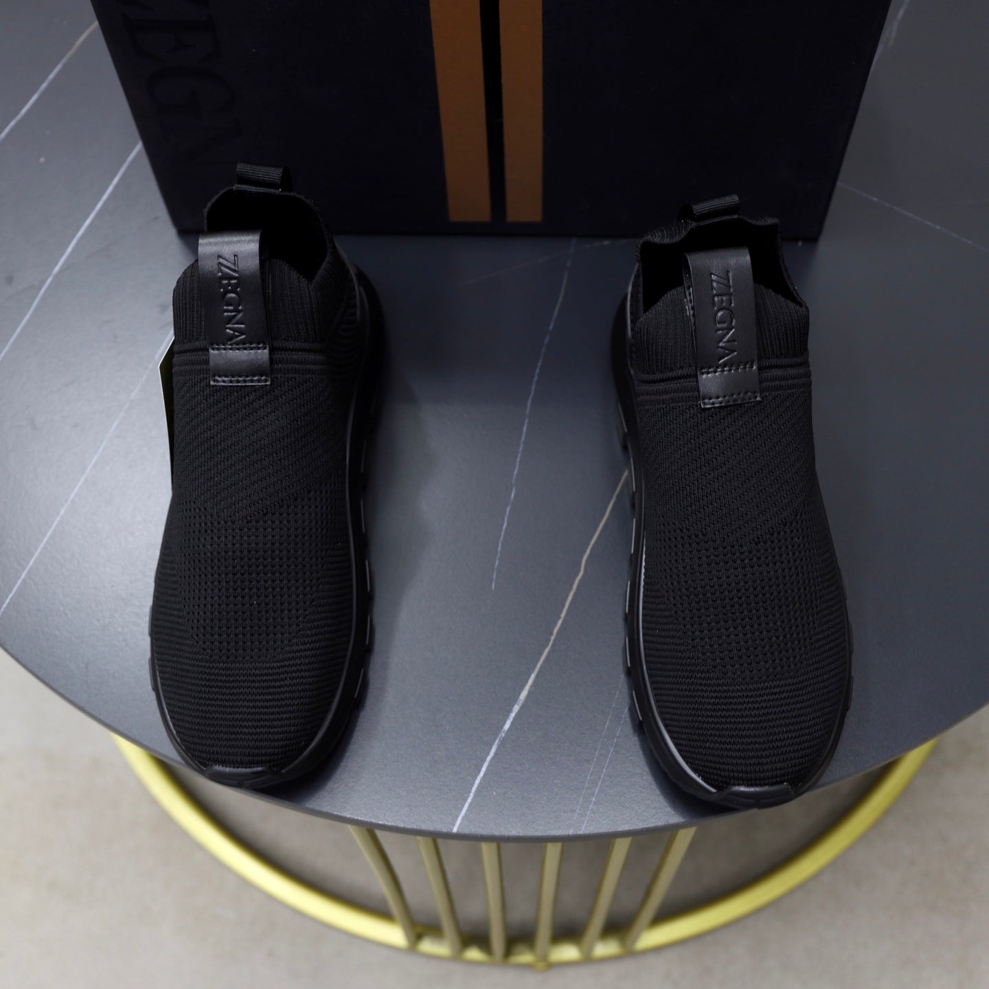 Zegna Cashmere Flyknit Sneakers