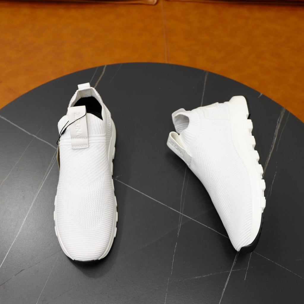 Zegna Cashmere Flyknit Sneakers