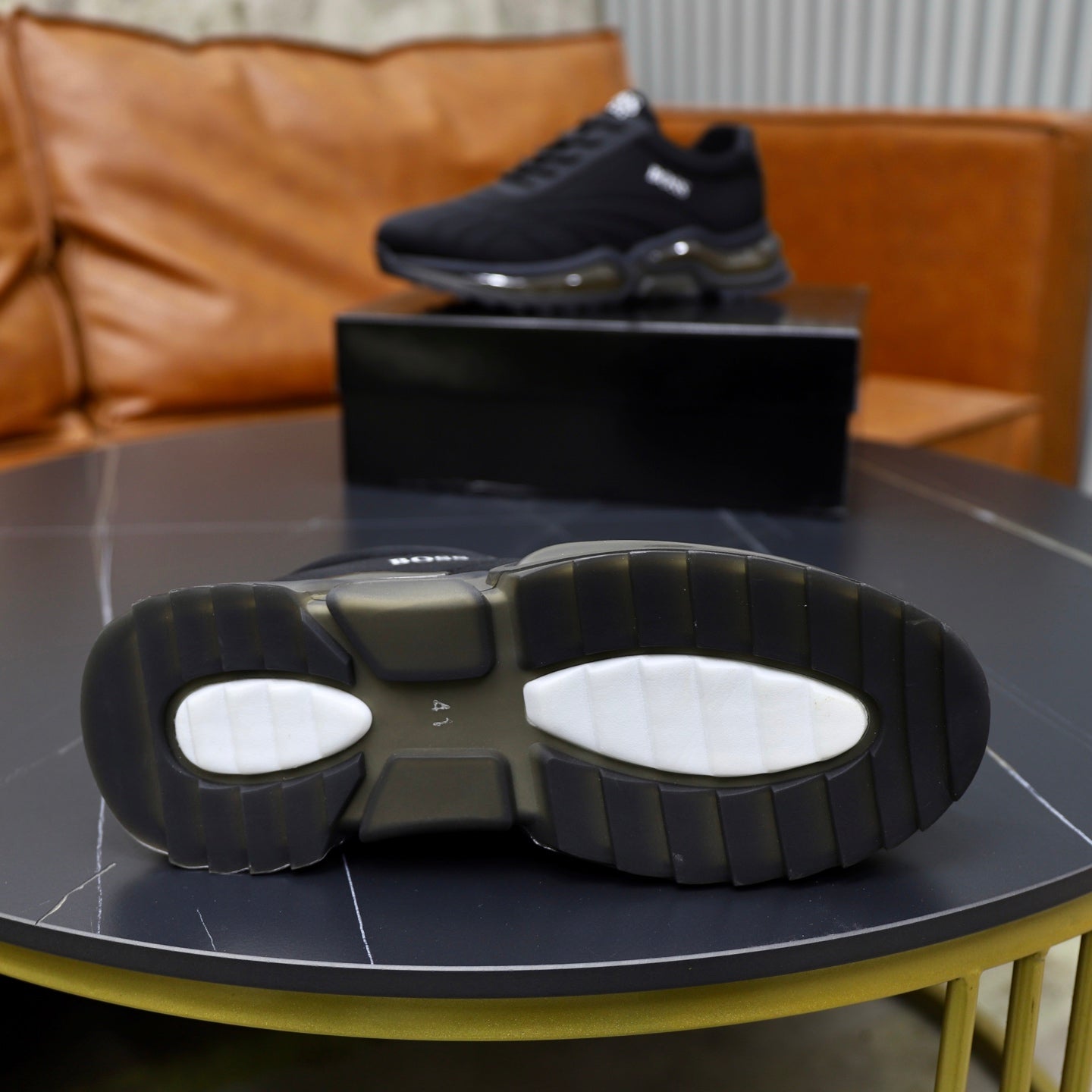 Boss Men's Knit Sport Sneakers