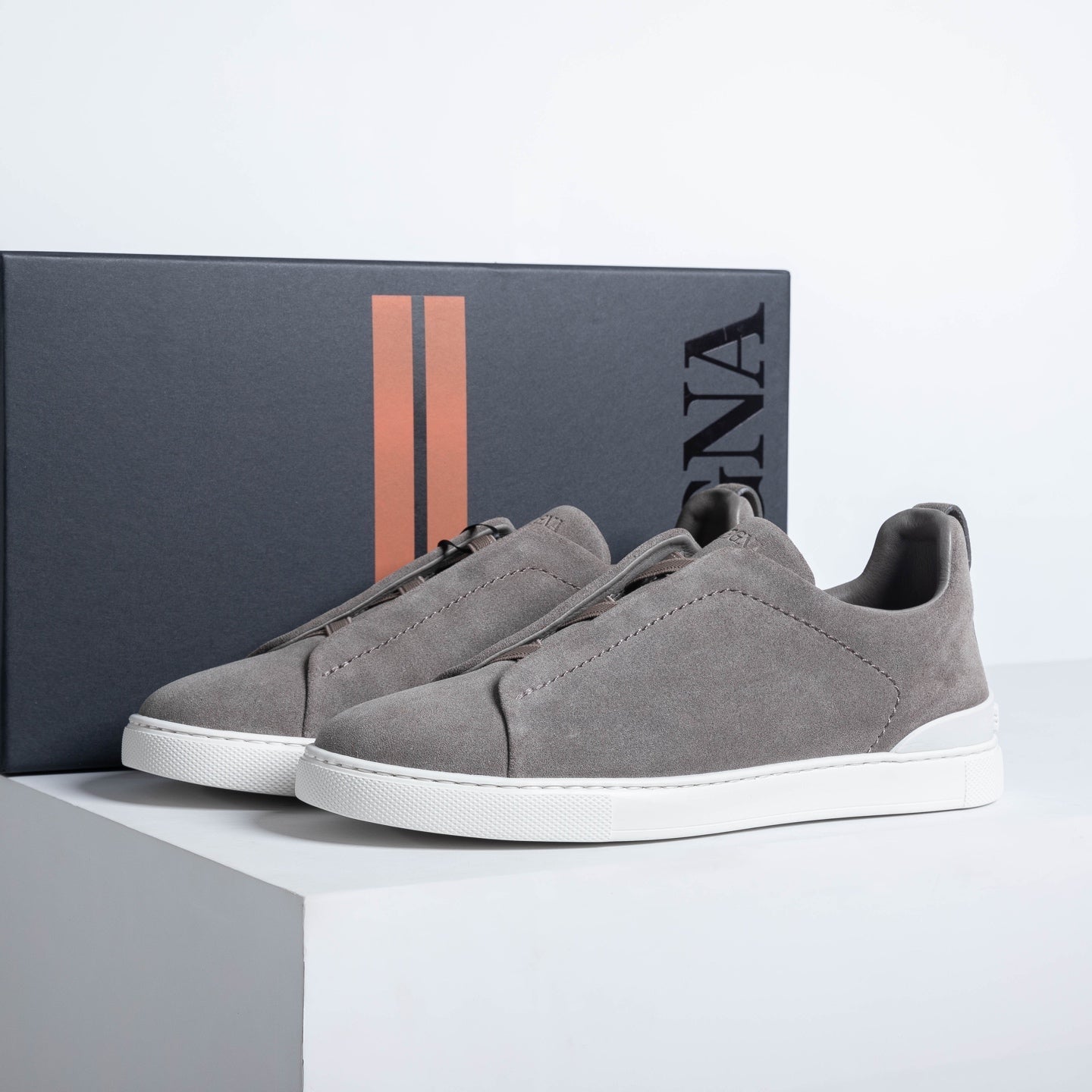 Zegna SECONDSKIN Triple Stitch Low-Top Sneakers