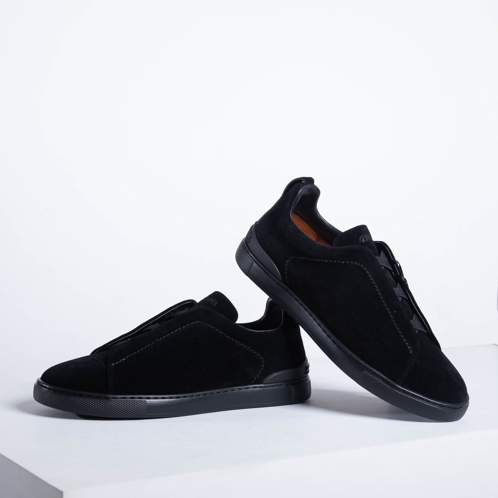 Zegna SECONDSKIN Triple Stitch Low-Top Sneakers