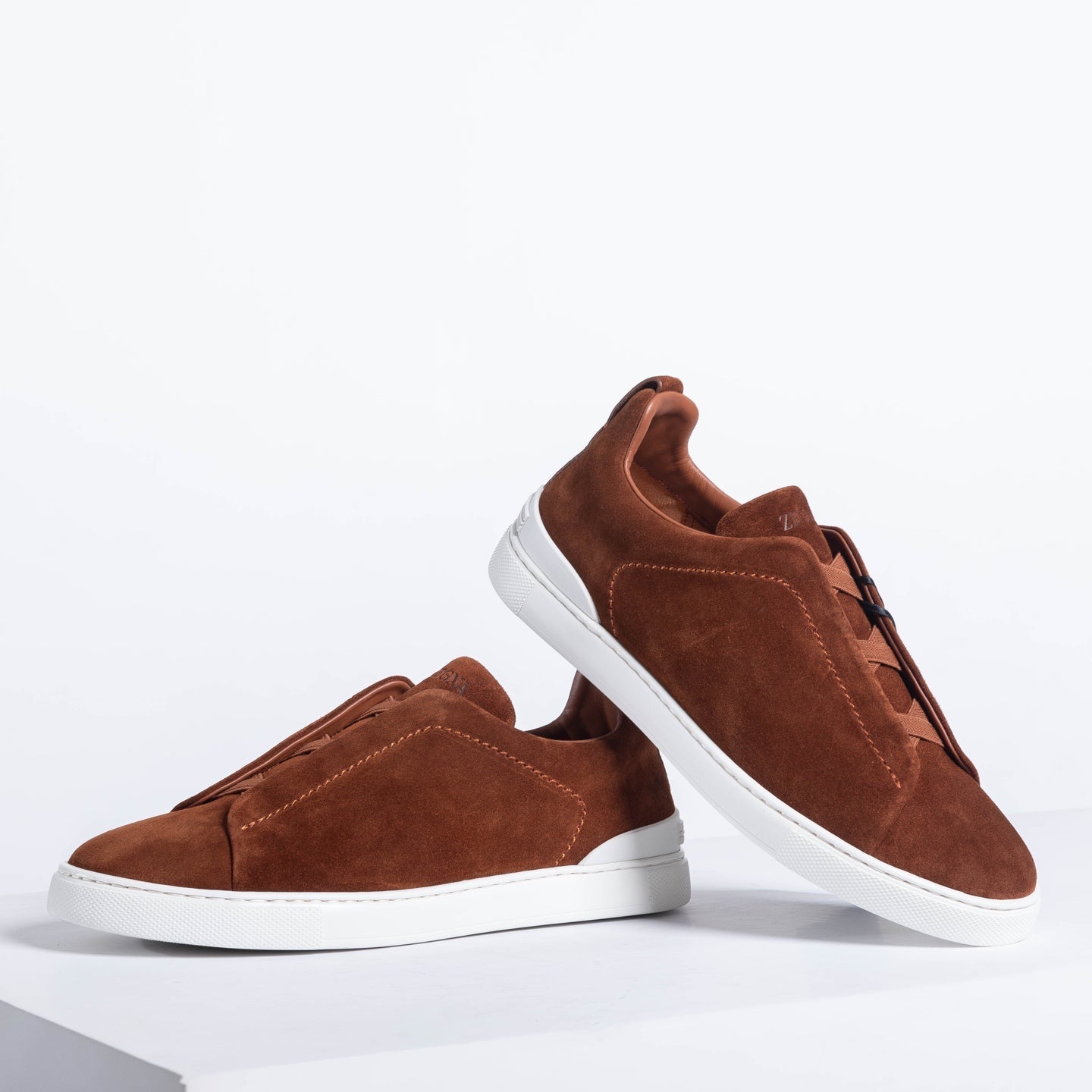 Zegna SECONDSKIN Triple Stitch Low-Top Sneakers