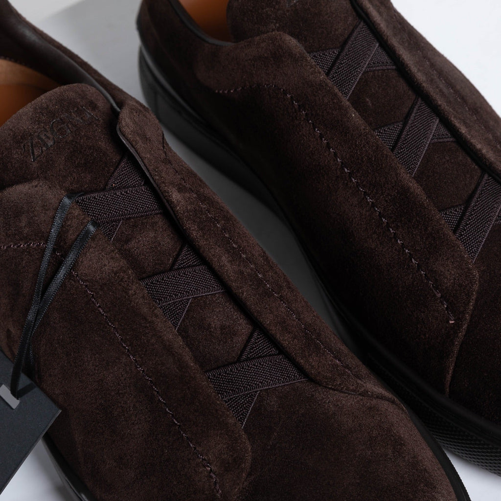 Zegna SECONDSKIN Triple Stitch Low-Top Sneakers