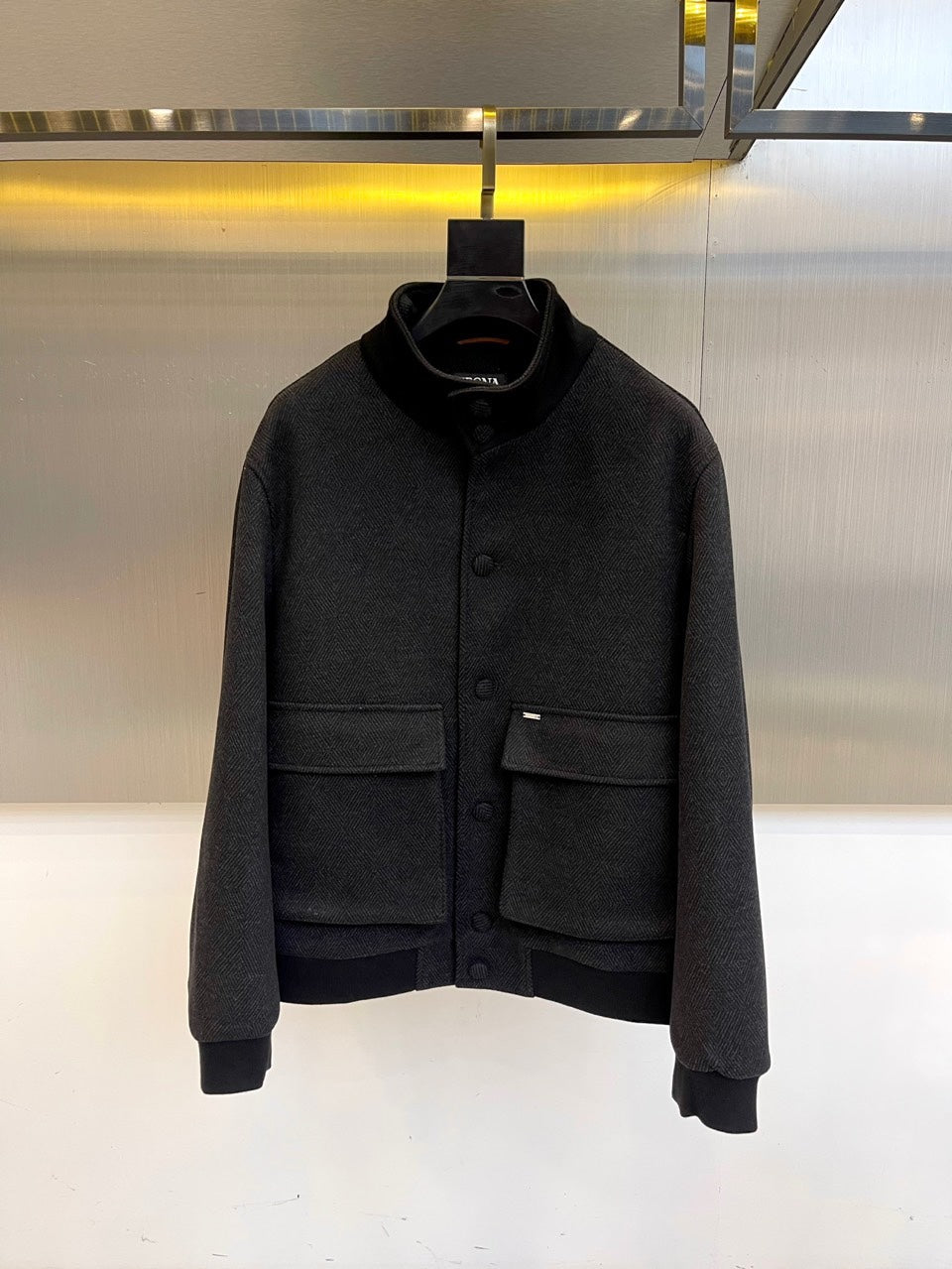 Zegna Stand Collar Minimalist Jacket – 25SS