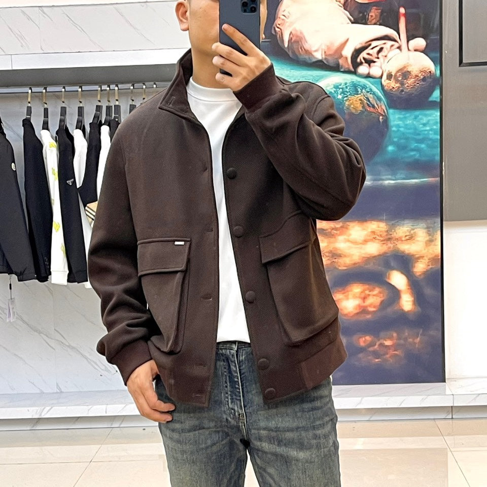 Zegna Stand Collar Minimalist Jacket – 25SS